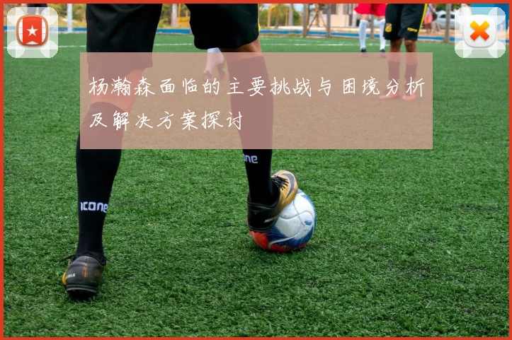 杨瀚森面临的主要挑战与困境分析及解决方案探讨